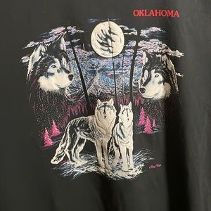 Vintage Single stitch wolf graphic T-shirt